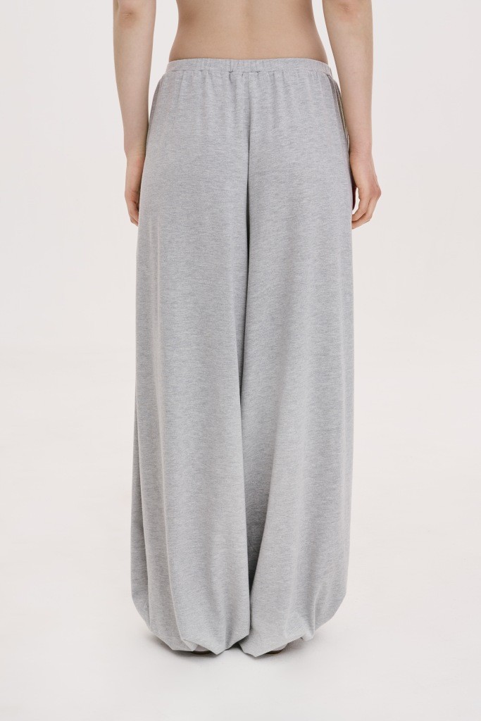 ШТАНИ OVERSIZE З БАВОВНЯНОГО ТРИКОТАЖУ 1285 зображення 2